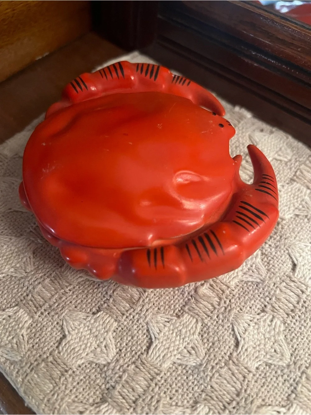 VINTAGE Mid Century Modern Lobster Crab Porcelain Dish Made in Czech Approx 5in.